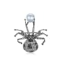 thumb Copper With Gun Plated Vintage  Spider Brooches 0