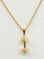 thumb Dumbbell Pendant Clavicle Women Necklace 0
