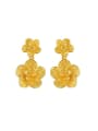 thumb Retro style Flowery Stud Earrings 0