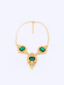 thumb Personality Green Stones Alloy Necklace 0