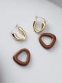 thumb Alloy With Gold Plated Simplistic Geometric Clip On Earrings 3