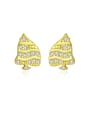 thumb 925 Sterling Silver With  Cubic Zirconia Personality Christmas Tree Stud Earrings 0