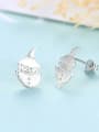 thumb 925 Sterling Silver With Gold Plated Cute Scarecrow  Stud Earrings 2
