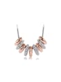 thumb Women Trendy Rose Gold Crystal Necklace 2