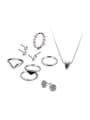 thumb 2018 Alloy White Gold Plated Simple style Jewelry Set 0