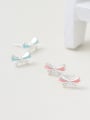 thumb Color Glue Zircons Bow Stud Earrings 1