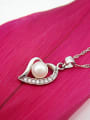 thumb Fashion Hollow Heart Imitation Pearl Pendant 1