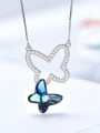 thumb 2018 2018 S925 Silver Butterfly-shaped Necklace 2