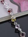 thumb Fashion Colorful Cubic Zirconias Copper Bracelet 3