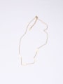 thumb Titanium With Gold Plated Simplistic Monogrammed Necklaces 2