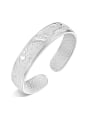 thumb Bohemia style Little Heart-etched 999 Silver Opening Bangle 0