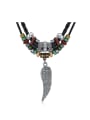 thumb Retro style Beads Wing Sweater Chain 0