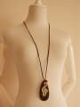 thumb Women Vintage Note Shaped Necklace 3