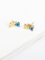 thumb All-match Bowknot Shaped Enamel Women Earrings 0