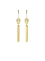 thumb Copper With Gold Plated Trendy Chain Tassels  Earrings 0