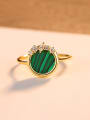 thumb 925 Sterling Silver With Enamel Simplistic Round  Free Size  Rings 3