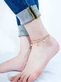 thumb Stainless Steel With Rose Gold Plated Cute Butterfly Anklets 1
