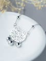 thumb All-match Locket Shaped Tassel S925 Silver Necklace 1