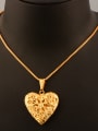 thumb Hollow Heart-shaped Box Necklace 1