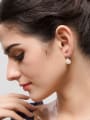 thumb Copper With Platinum Plated Fashion Round Hook Earrings 3