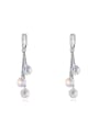 thumb Simple Little Round austrian Crystals Alloy Earrings 0