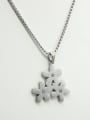 thumb Flower Pendant Stainless Steel Necklace 0