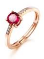 thumb Fashion Garnet Gemstone Ring 2