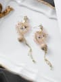 thumb Alloy With Rose Gold Plated Trendy Chain Drop Earrings 1