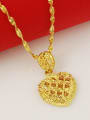 thumb Creative 24K Gold Plated Heart Shaped Necklace 2