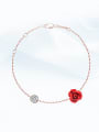 thumb S925 Silver Rose Gold Anklet 0