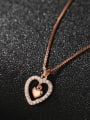 thumb 925 Sterling Silver With Rose Gold Plated Cute Heart Locket Necklace 1