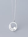 thumb 925 Sterling Silver With  Cubic Zirconia Simplistic Star Necklaces 3