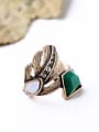 thumb Retro Leaves Shaped Alloy Cocktail Ring 1