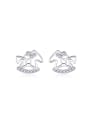 thumb Micro Pave Zircon Creative Horse Stud Earrings 0