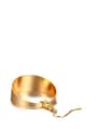 thumb Personality Geometric Shaped Gold Plated Big Titanium Drop Earrings 1