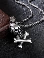 thumb Delicate Skull Shaped Titanium Steel Necklace 2