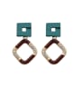 thumb Alloy With Gold Plated Simplistic Geometric Drop Earrings 0