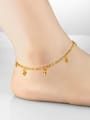 thumb Simple Tiny Heart shapes Gold Plated Anklet 1
