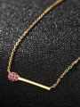 thumb 925 Sterling Silver With Gold Plated Simplistic Irregular Necklaces 1