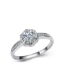 thumb Noble Shining Micro Pave S925 Silver Ring 0