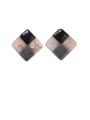 thumb Alloy With Gold Plated Simplistic Geometric Stud Earrings 0