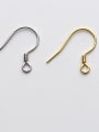 thumb 925 Sterling Silver With 18k Gold Plated Trendy Hook Ear Backs 0