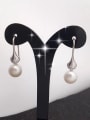 thumb Fashion Freshwater Pearl Fan-shaped drop earring 1