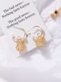 thumb Alloy With 18k Gold Plated Fashion Ball  Imitation Pearl Earrings 1