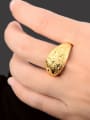 thumb Delicate 24K Gold Plated Star Pattern Copper Ring 2