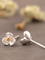 thumb Orchid S925 Silver stud Earring 2