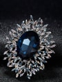 thumb austrian Crystal Flower-shaped Brooch 2