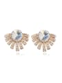 thumb Personalized Fashion Cubic austrian Crystals Alloy Stud Earrings 4
