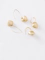 thumb Alloy With Gold Plated Fashion Heart Hook Earrings 4