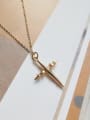 thumb Sterling silver cross gold necklace 0